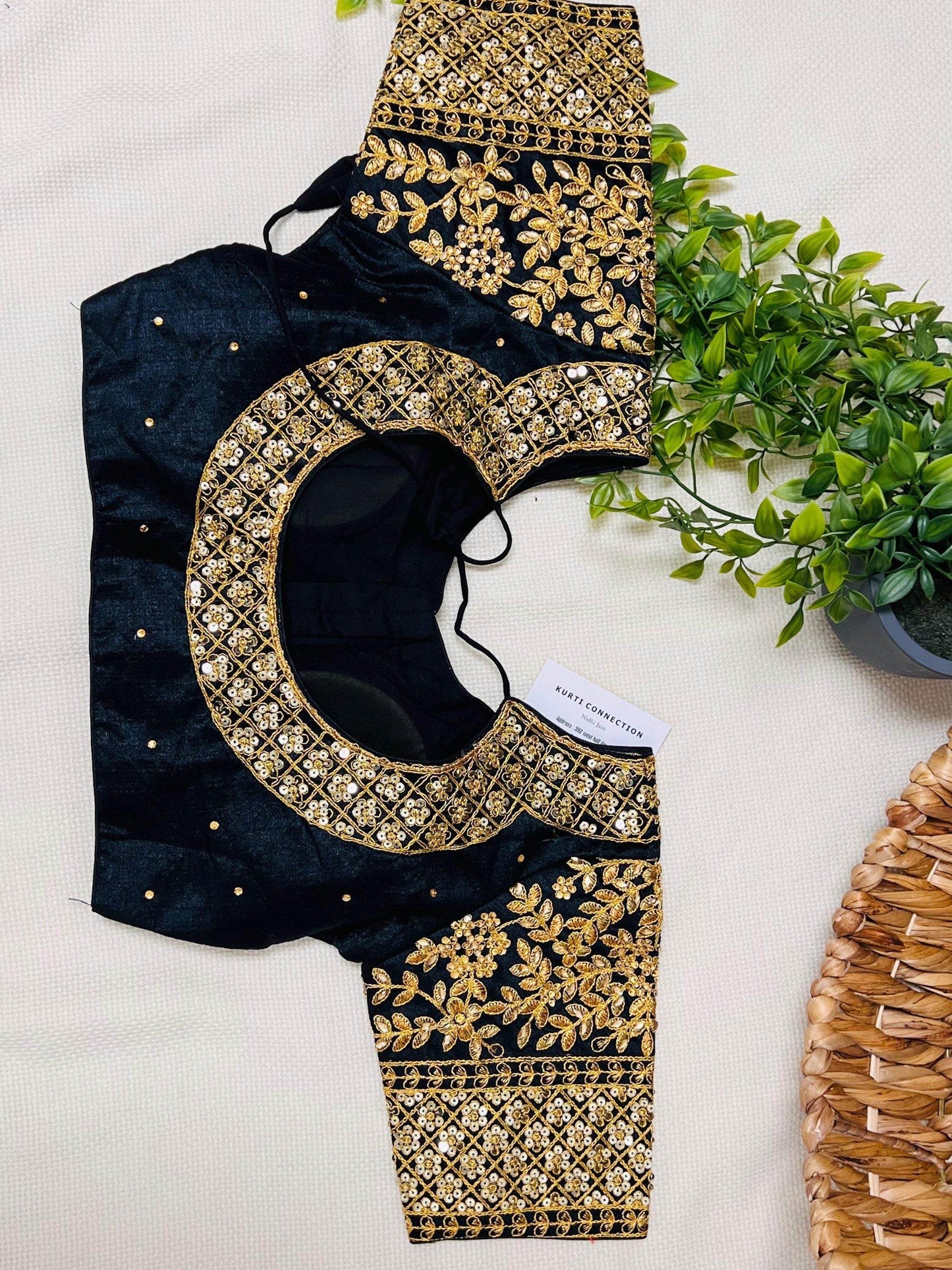 Silk blouse : front hooks | colors available - Kurti Connection USA