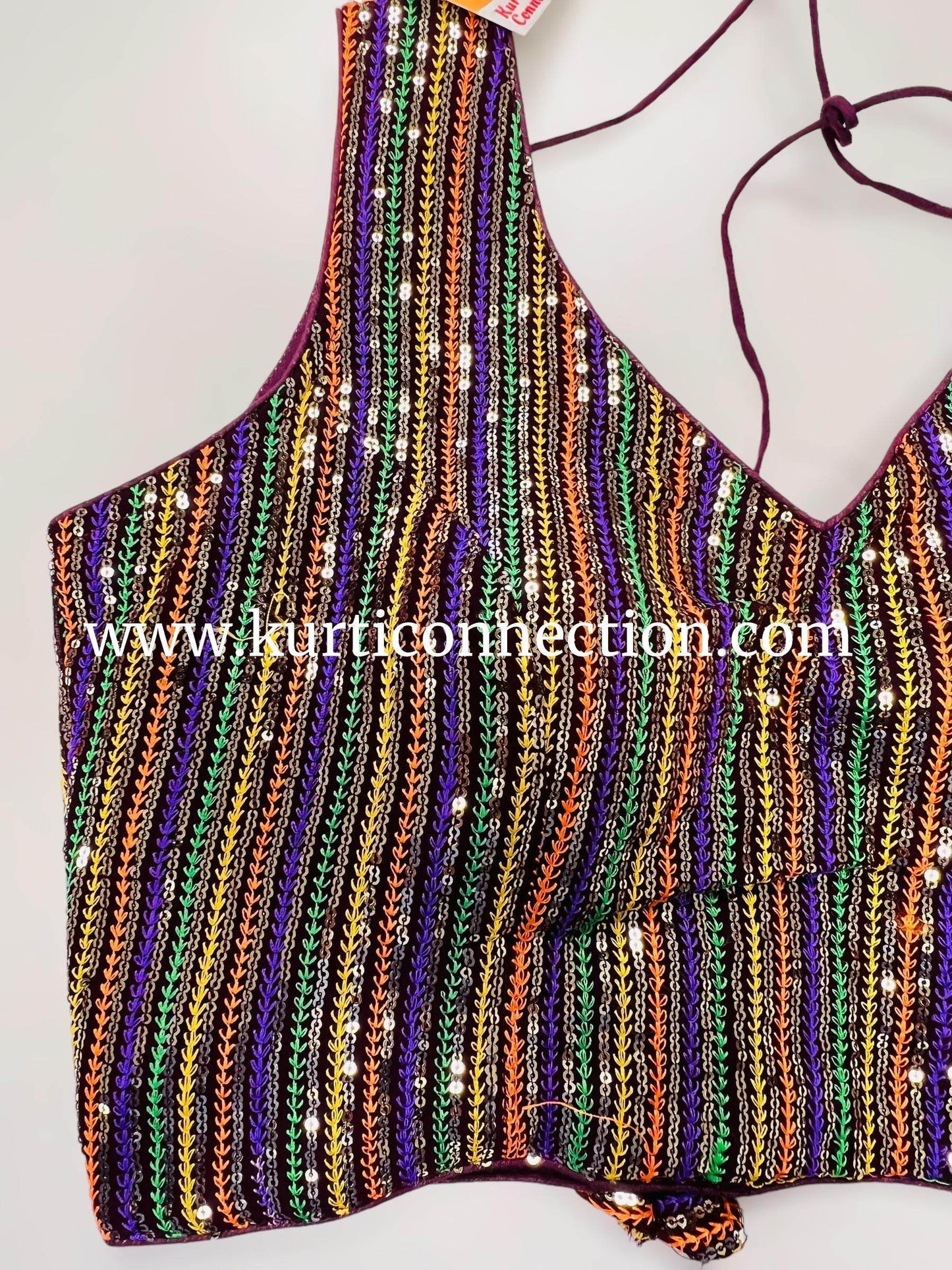 Sequin blouse - Kurti Connection USA