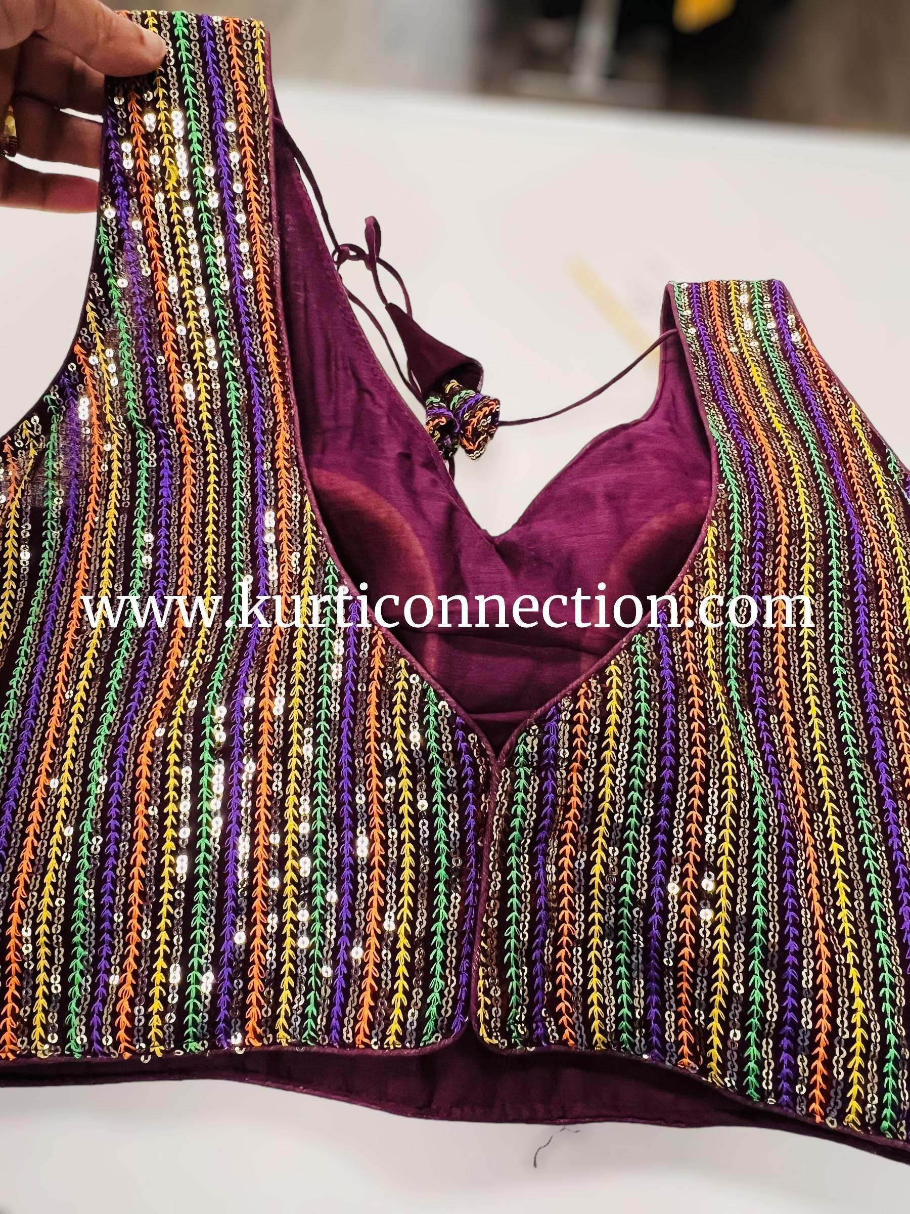 Sequin blouse - Kurti Connection USA
