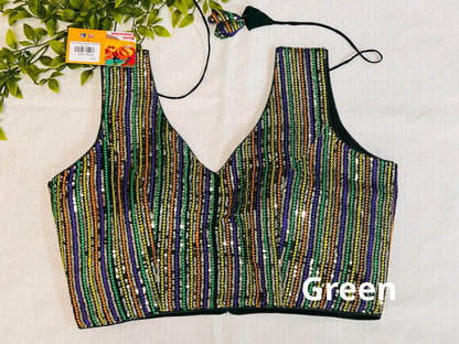 Sequin blouse - Kurti Connection USA