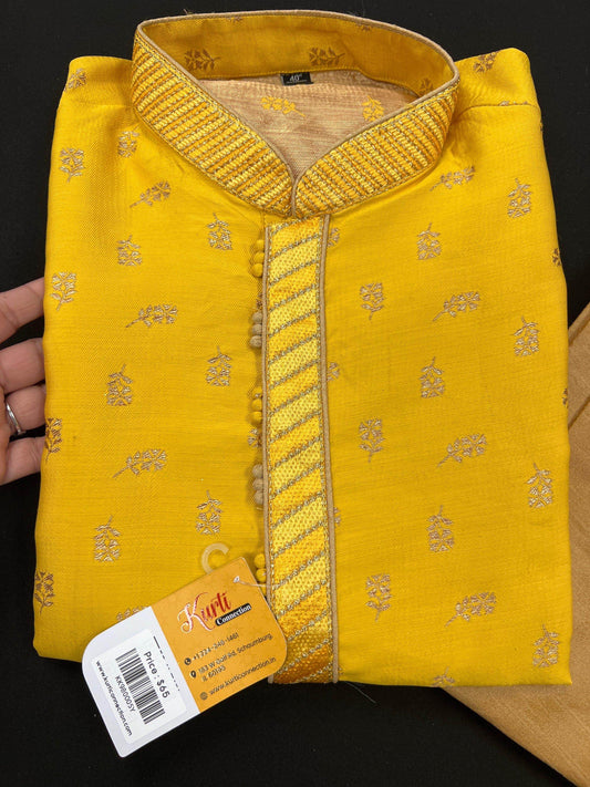 Silk kurta pajaama set - Kurti Connection USA