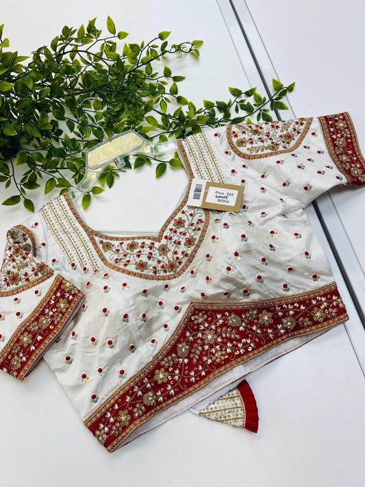 Et7514 readymade blouse / party wear blouse | blouse for lehenga - Kurti Connection USA