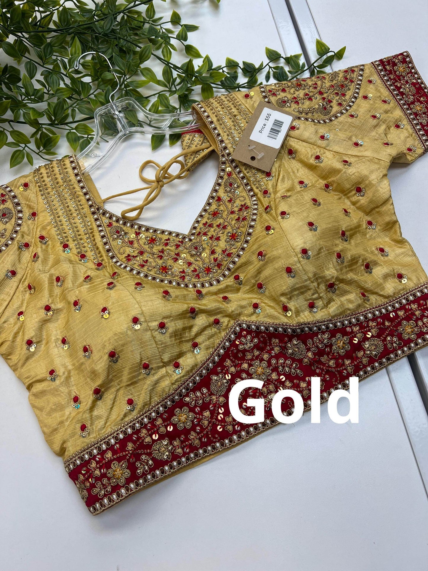 Et7514 readymade blouse / party wear blouse | blouse for lehenga - Kurti Connection USA