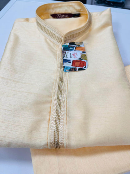 Raw silk kurta set | Mens kurta pajaama - Kurti Connection USA