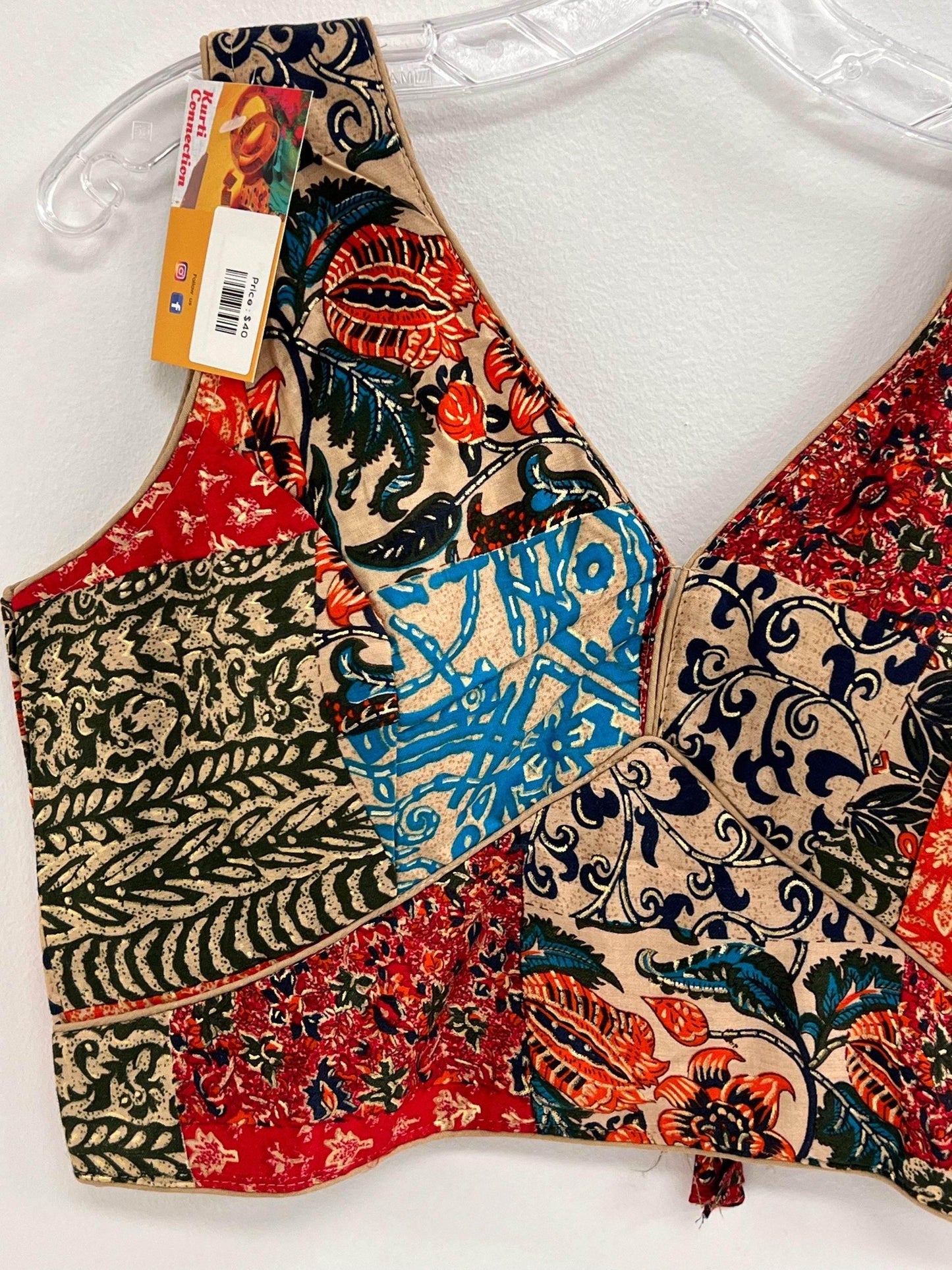 Multi color blouse - Kurti Connection USA