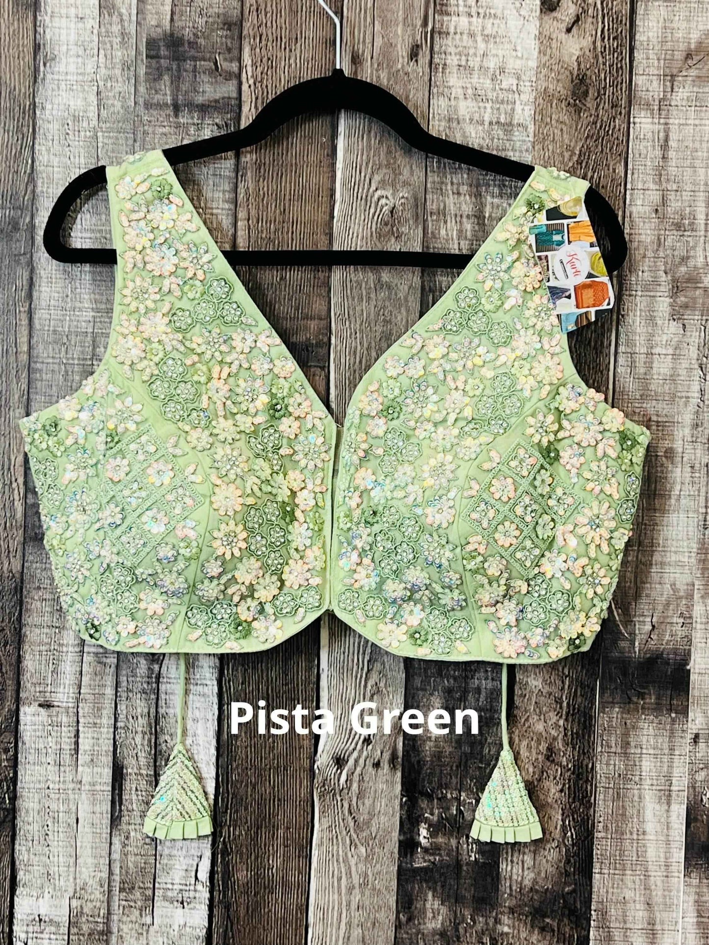 Heavy sequin work blouses