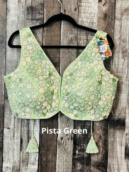 Heavy sequin work blouses
