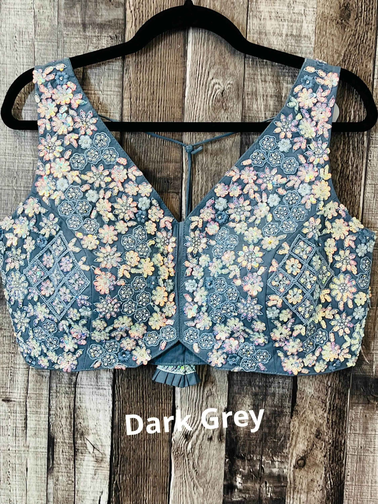 Heavy sequin work blouses