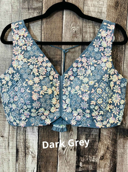 Heavy sequin work blouses