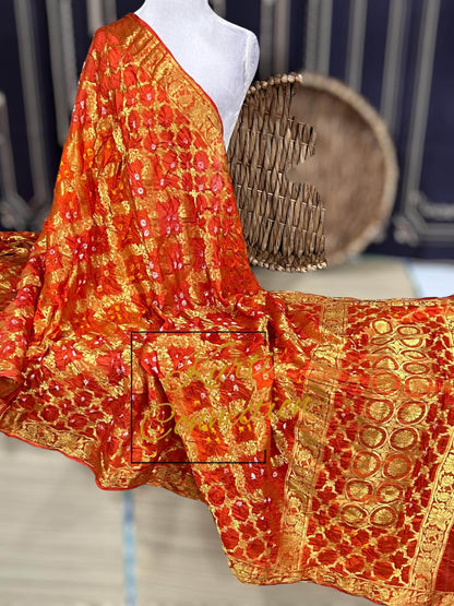 Bandhani silk dupatta - Kurti Connection USA