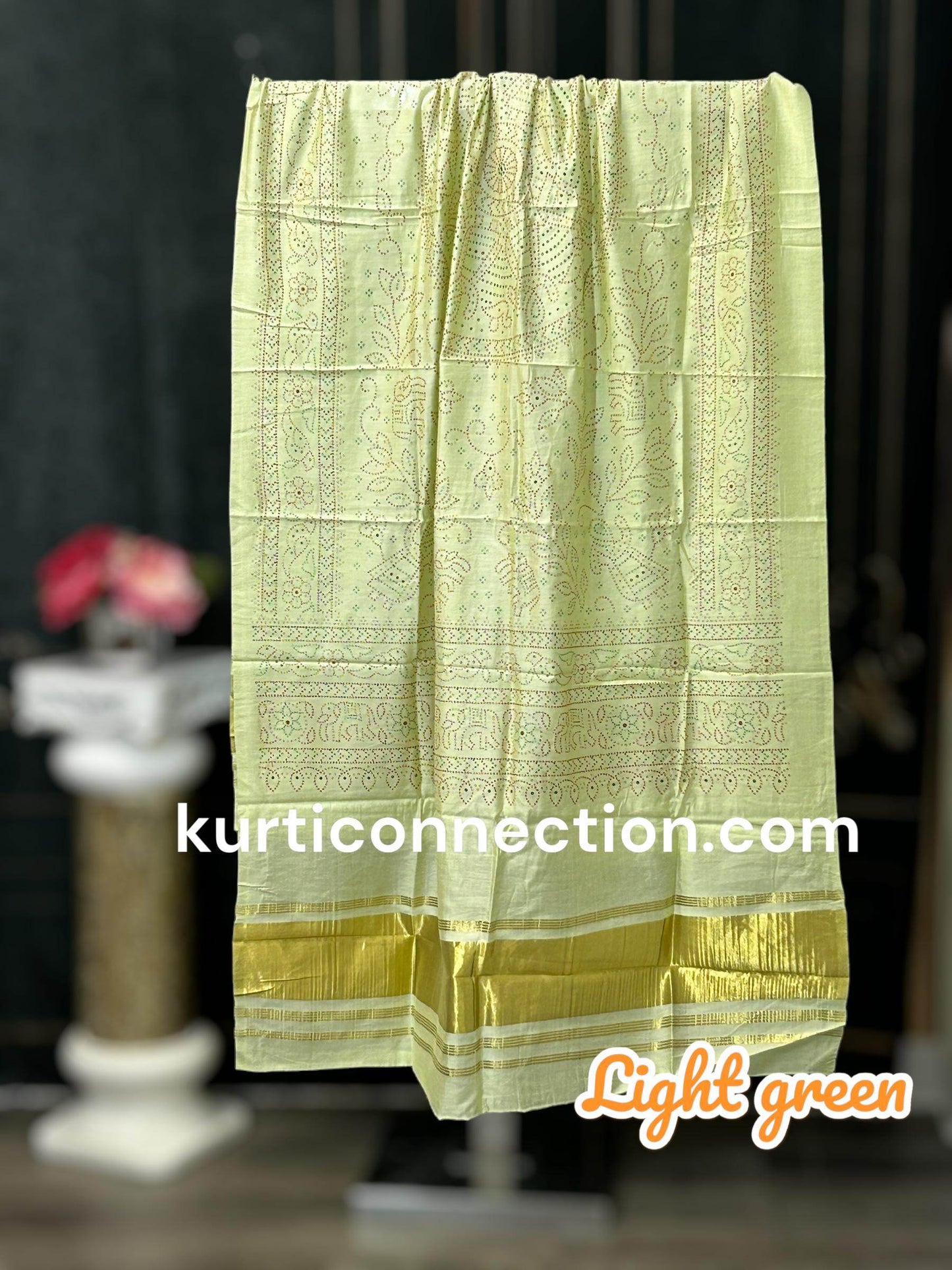 Gajji silk dupatta : color options available - Kurti Connection USA