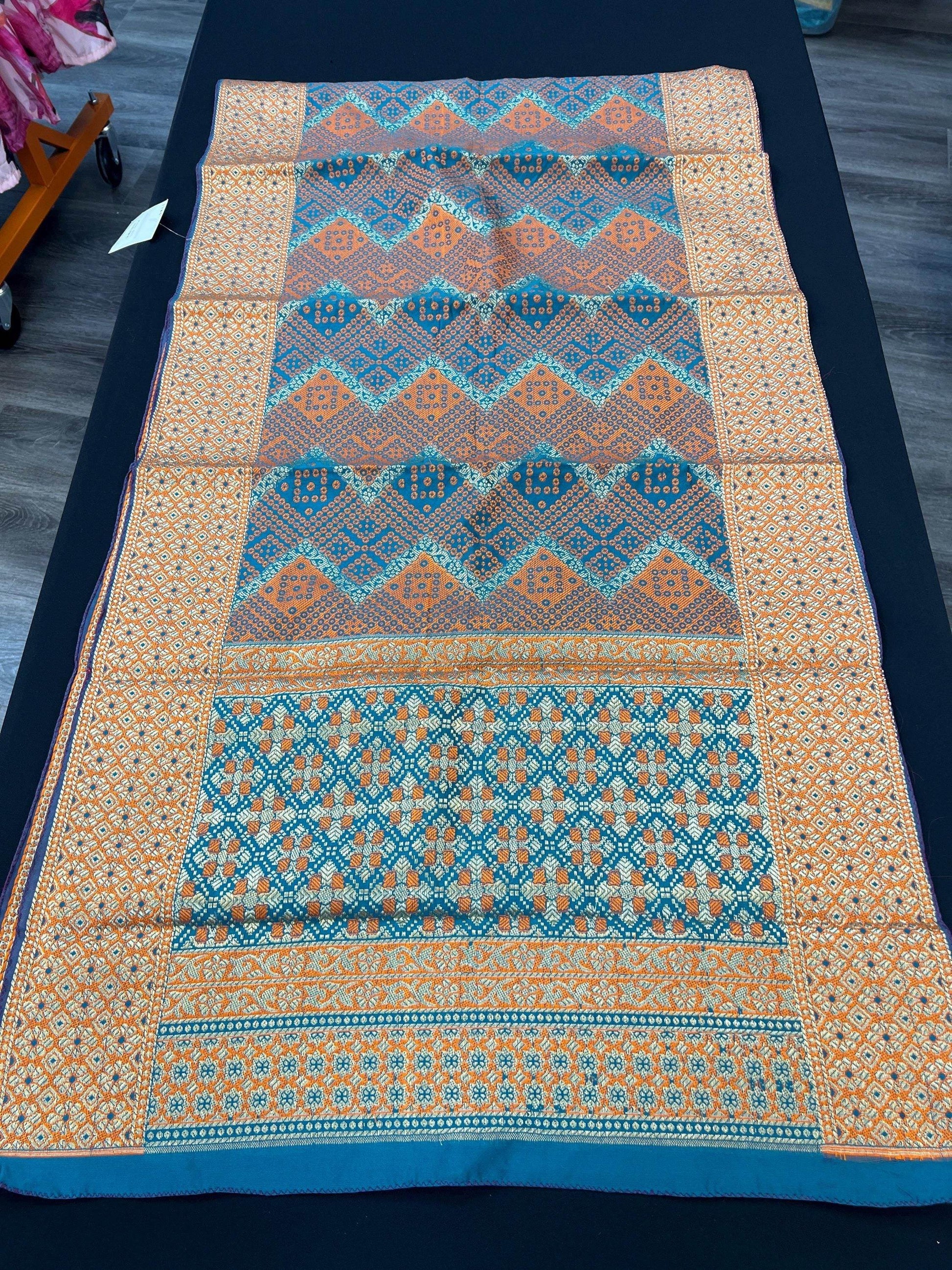 Weaving silk dupatta - Kurti Connection USA