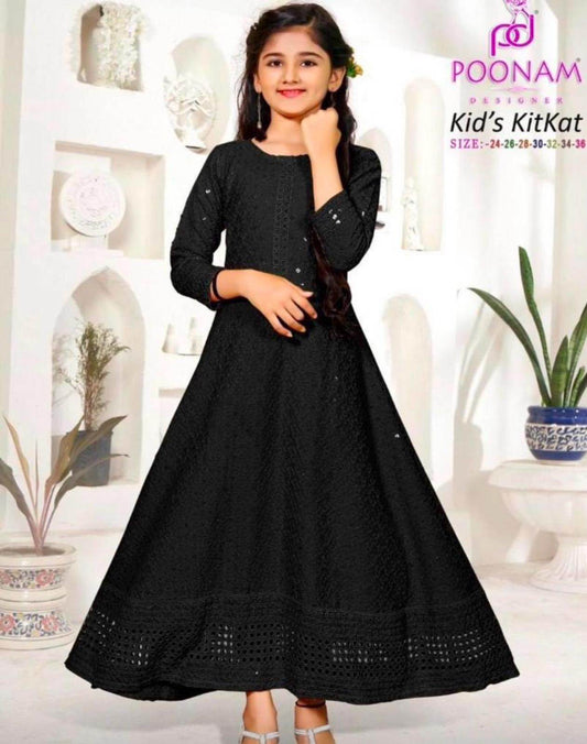 Chikankari Kurti for young girls - Kurti Connection USA