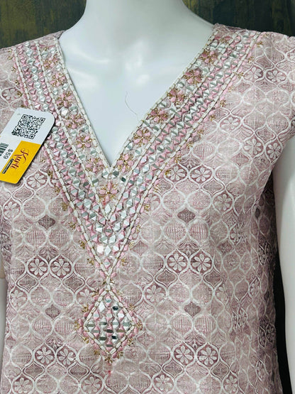 Sequin Chikankari kurti - Kurti Connection USA