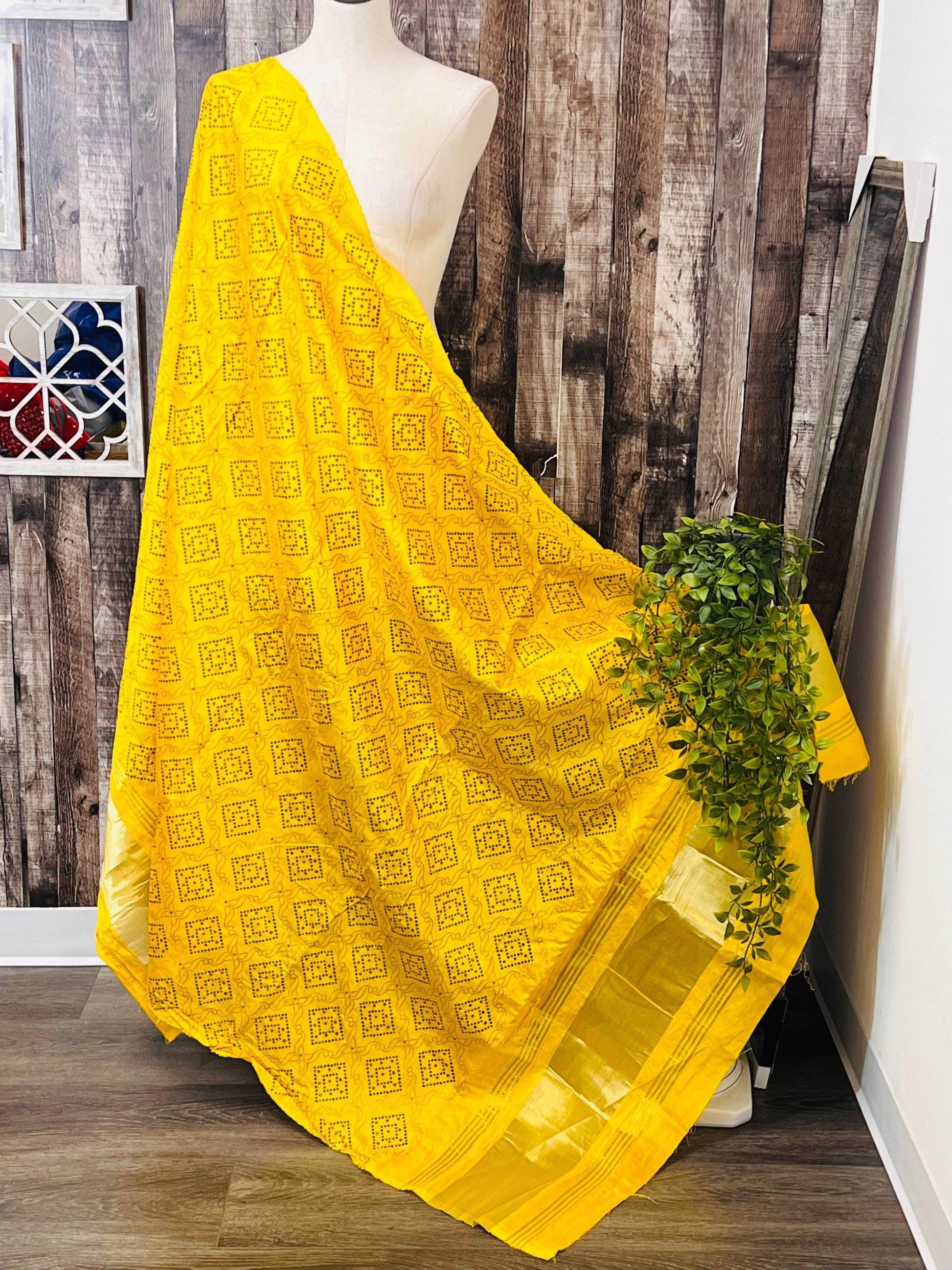 Bandhani print dupatta - Kurti Connection USA