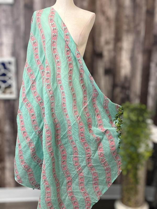 Printed cotton dupatta - Kurti Connection USA