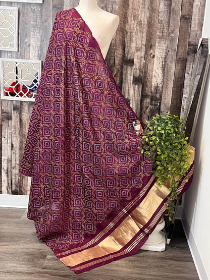 Bandhani print dupatta - Kurti Connection USA