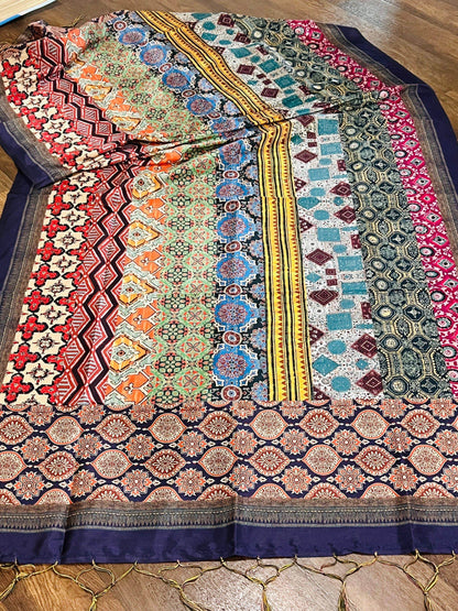 Tussar silk dupatta - Kurti Connection USA