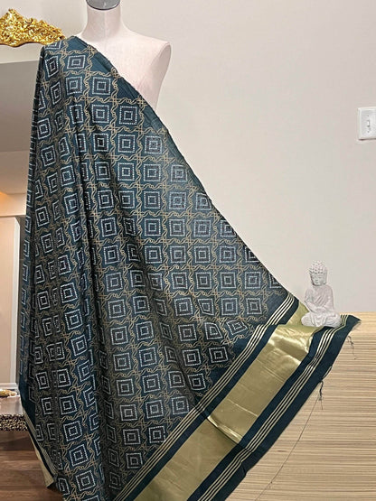 Bandhani print dupatta, cotton silk dupatta with bandhani print - Kurti Connection USA