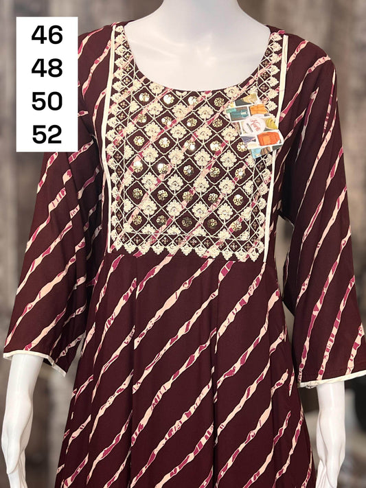 Soft cotton kurti - Kurti Connection USA