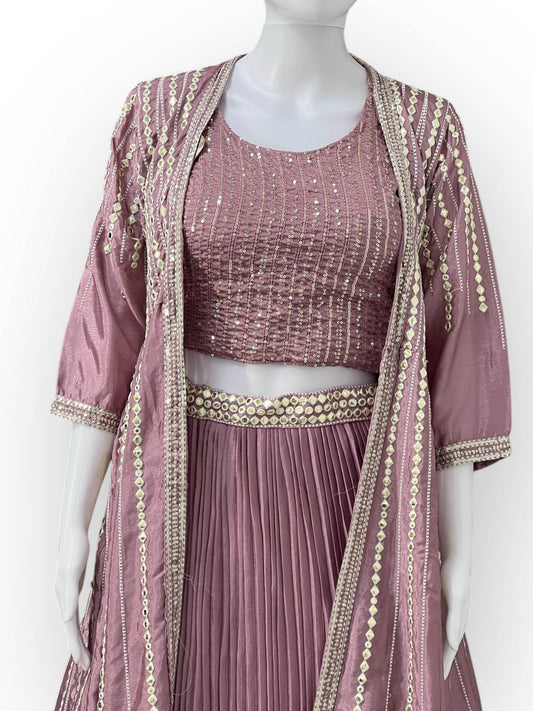 Party wear Lehenga set | crop top set - Kurti Connection USA
