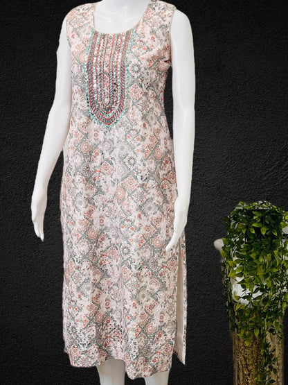 Chikankari kurti - Kurti Connection USA