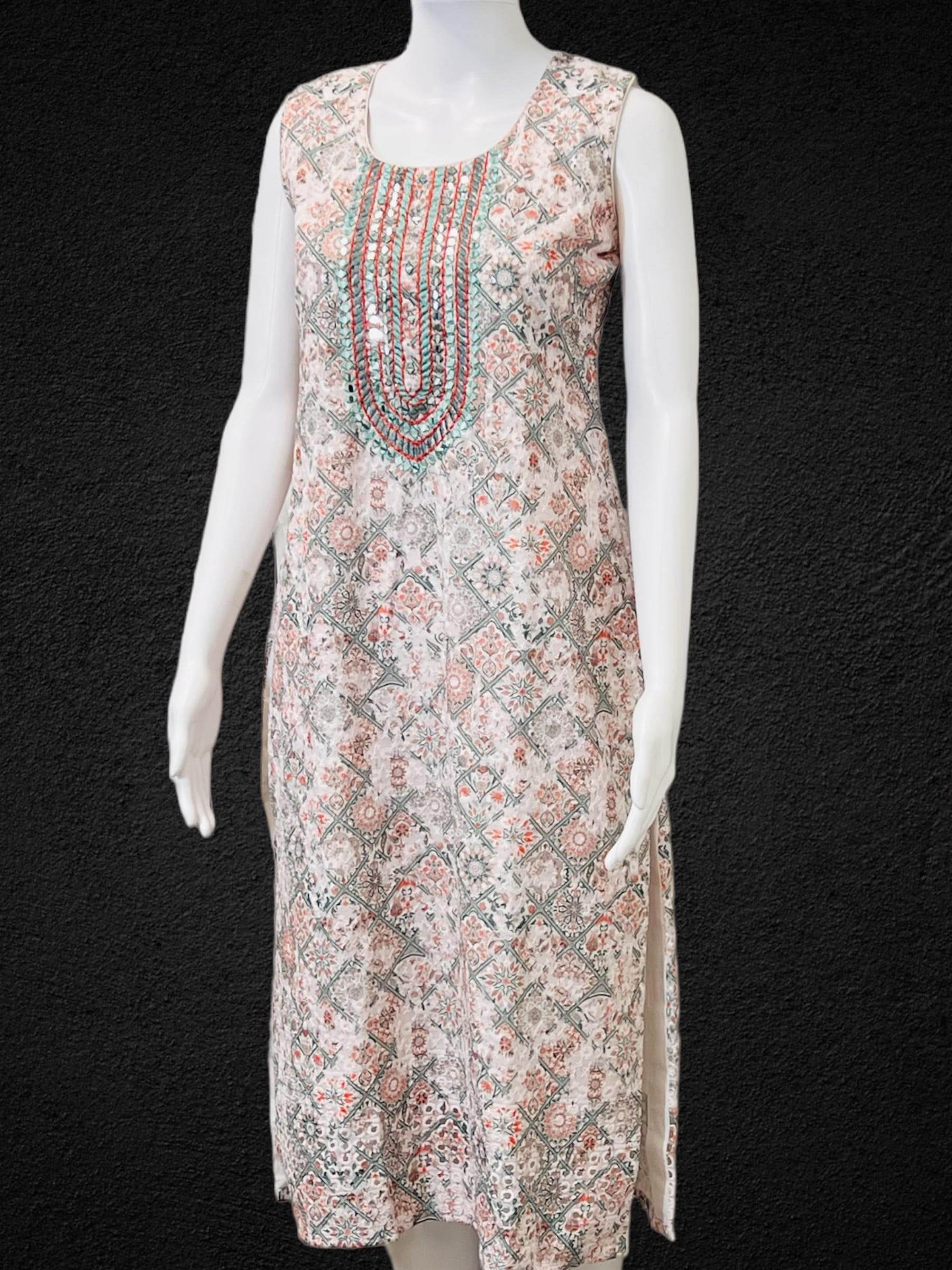 Chikankari kurti - Kurti Connection USA