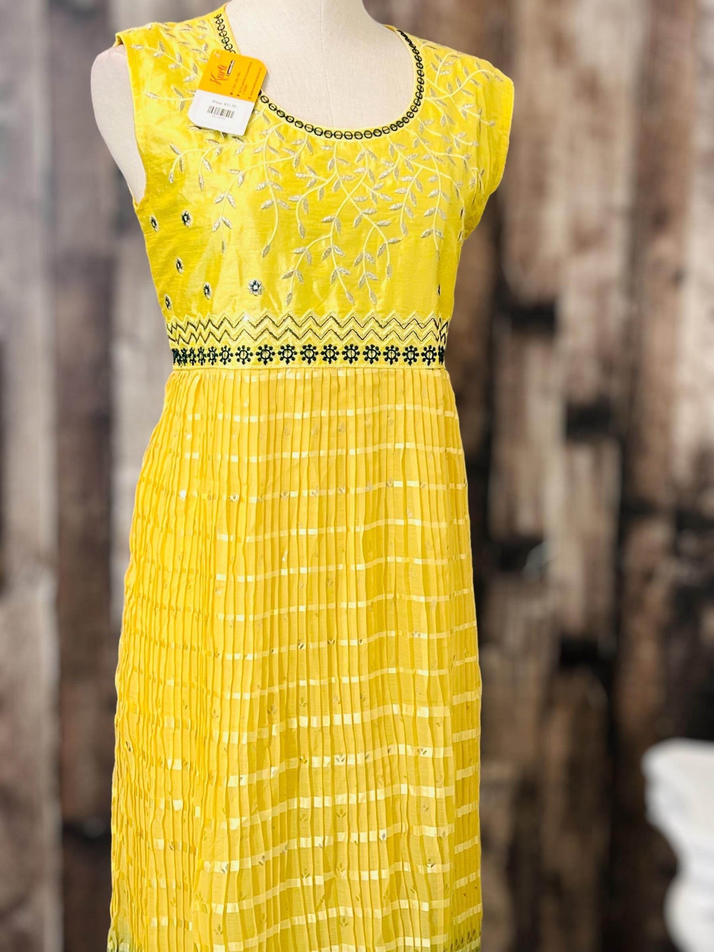 Chiffon silk kurti - Kurti Connection USA