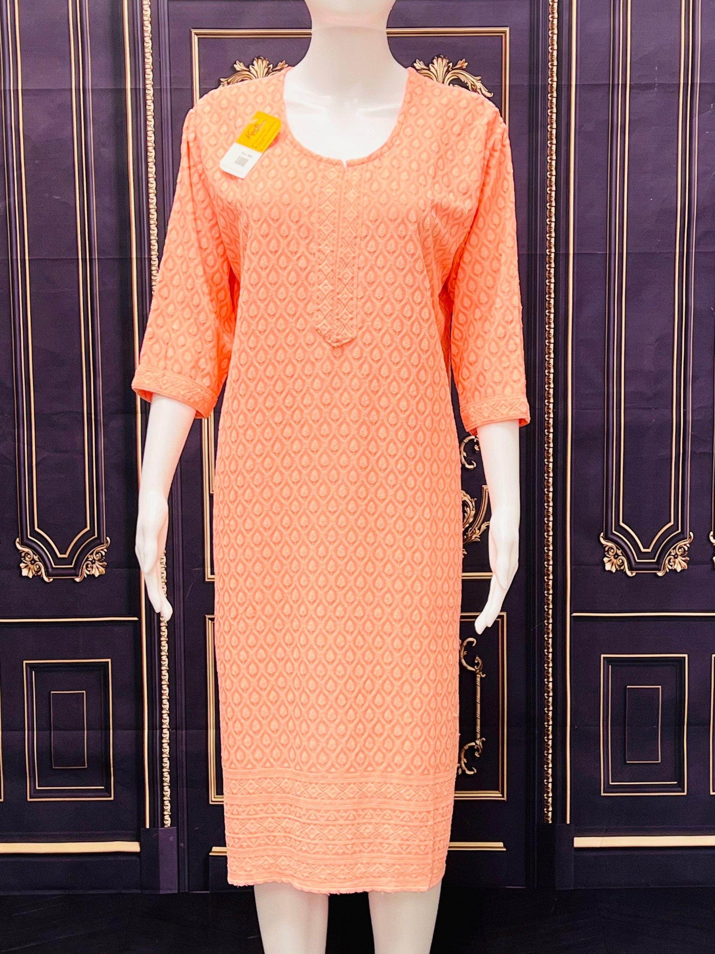 Chikankari kurtis - Kurti Connection USA