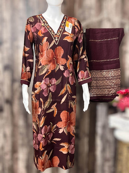 Modal silk kurti set | salwar kameez - Kurti Connection USA