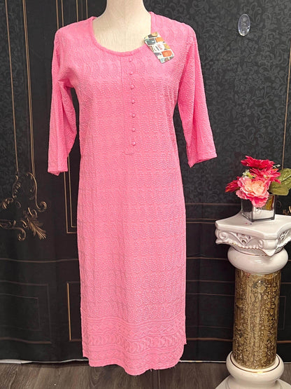 chikankari kurti - Kurti Connection USA