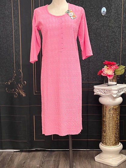 chikankari kurti - Kurti Connection USA
