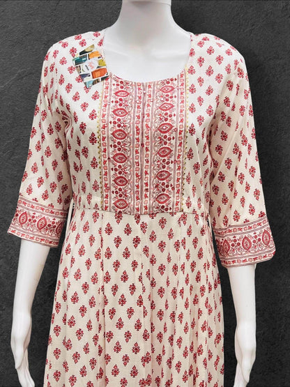 Soft cotton kurti - Kurti Connection USA