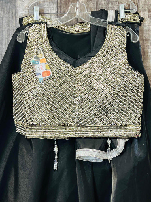 Tissue organza lehenga choli set - Kurti Connection USA