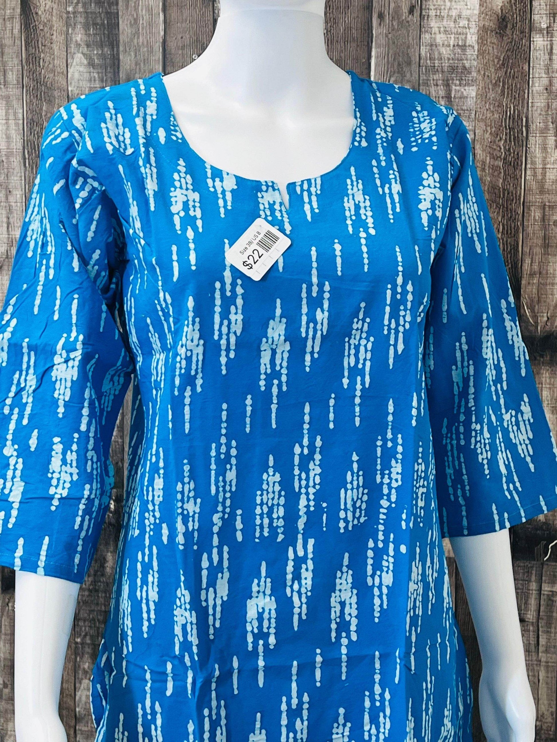 Pure cotton Short kurti - Kurti Connection USA