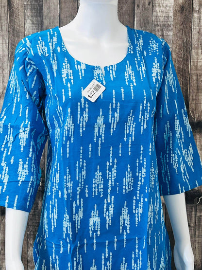 Pure cotton Short kurti - Kurti Connection USA
