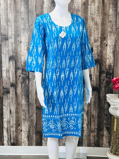 Pure cotton Short kurti - Kurti Connection USA