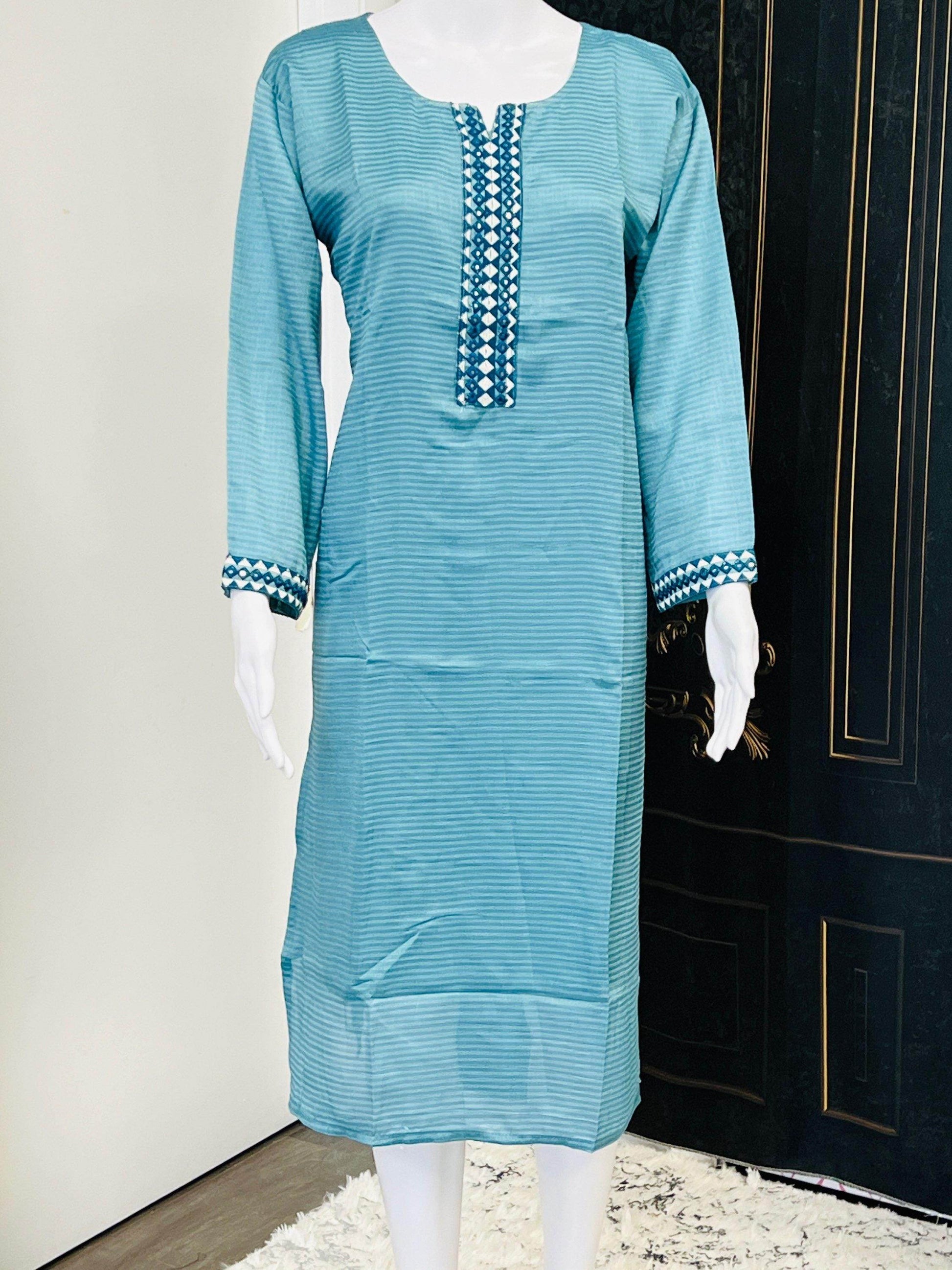 Chinon silk kurti - Kurti Connection USA
