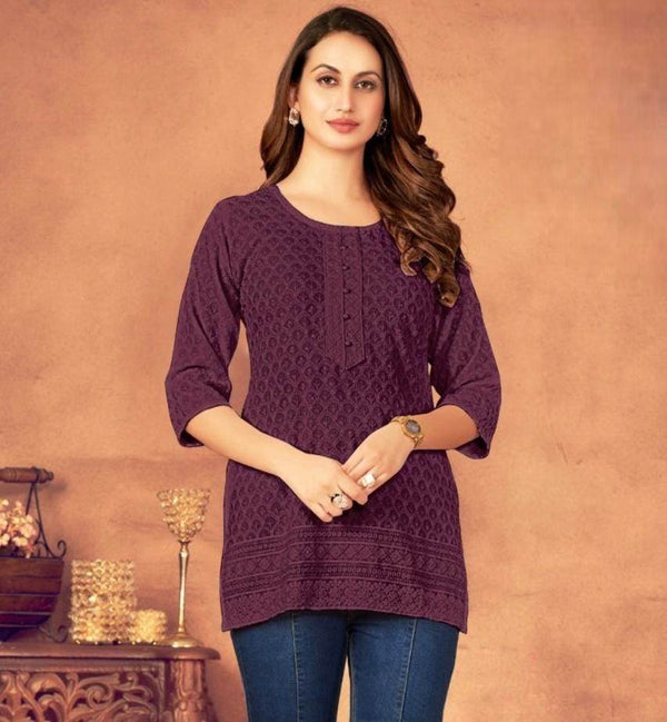 Rayon short Kurtis - Kurti Connection USA