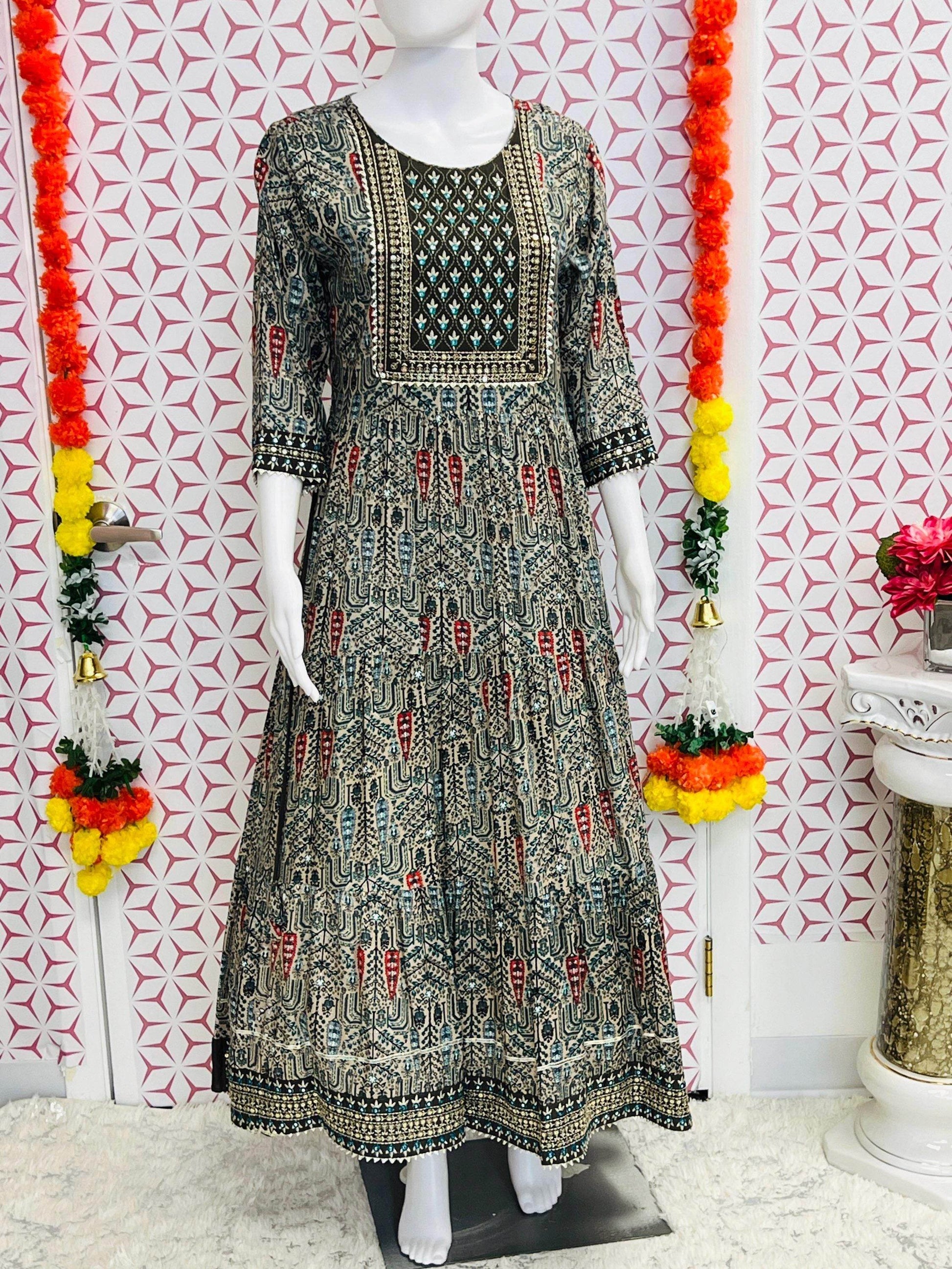 Rayon kurti | printed kurti - Kurti Connection USA