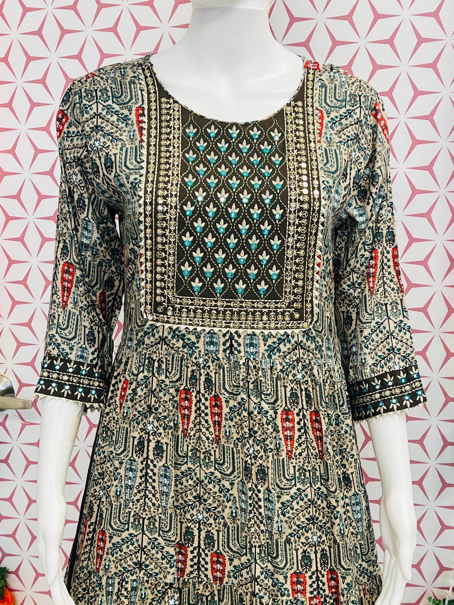 Rayon kurti | printed kurti - Kurti Connection USA