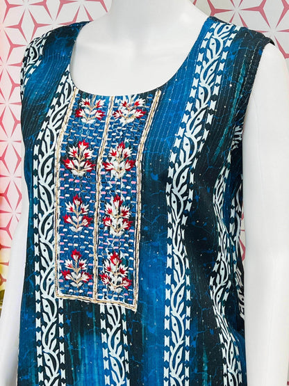 Fancy sequin work Kurti - Kurti Connection USA