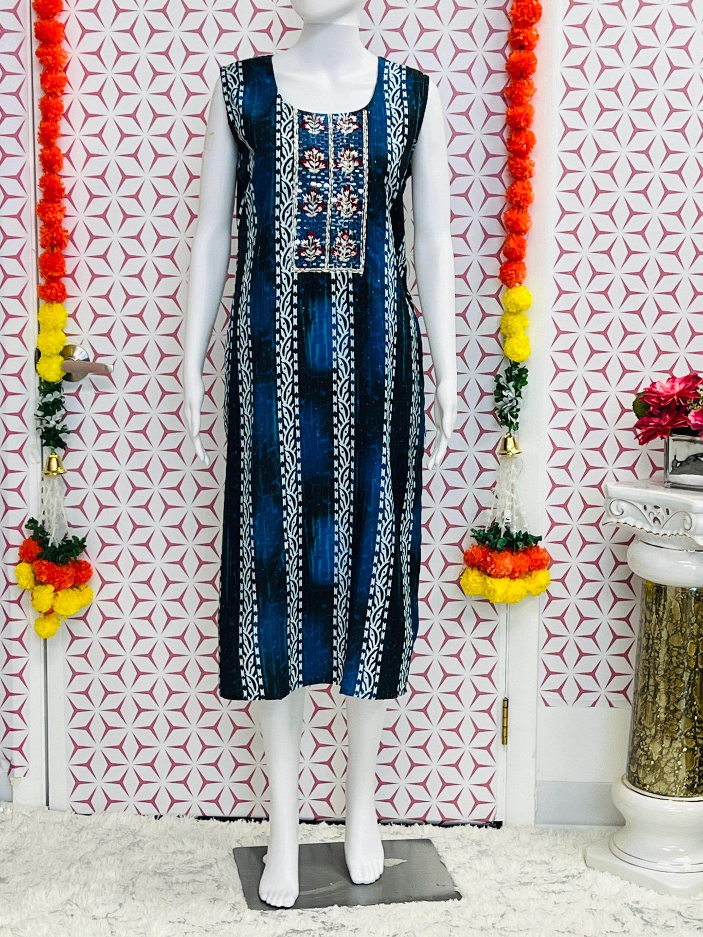 Fancy sequin work Kurti - Kurti Connection USA