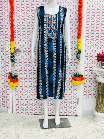 Fancy sequin work Kurti - Kurti Connection USA