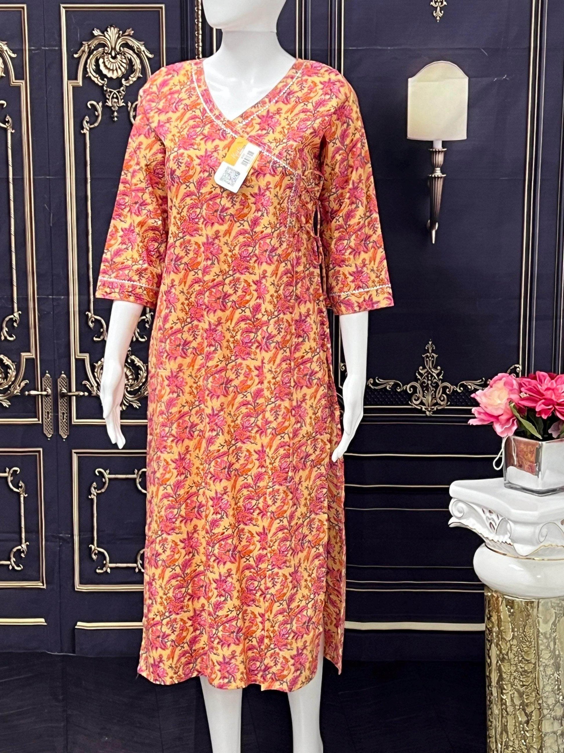 Mulmul cotton Kurti - Kurti Connection USA