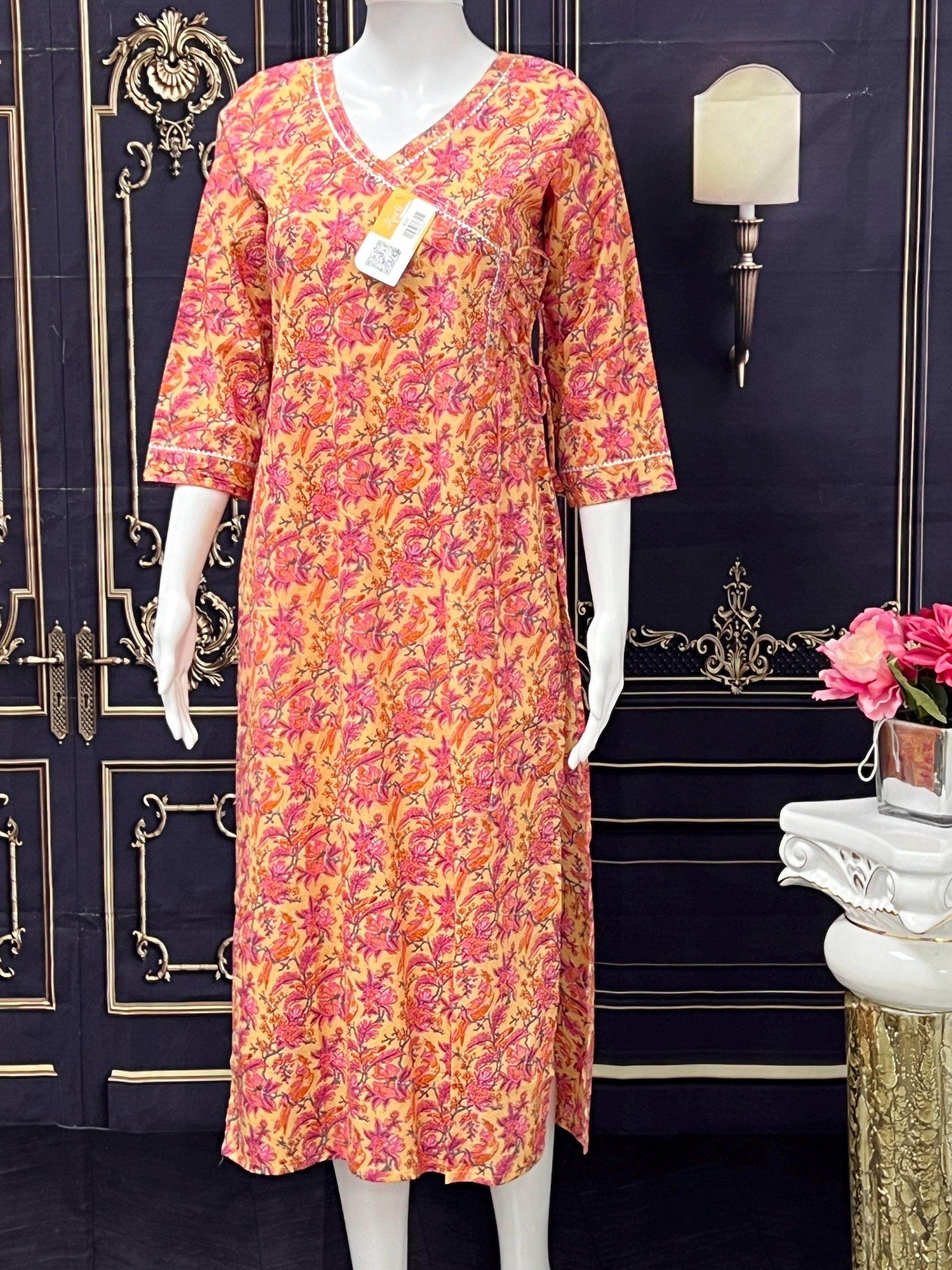 Mulmul cotton Kurti - Kurti Connection USA