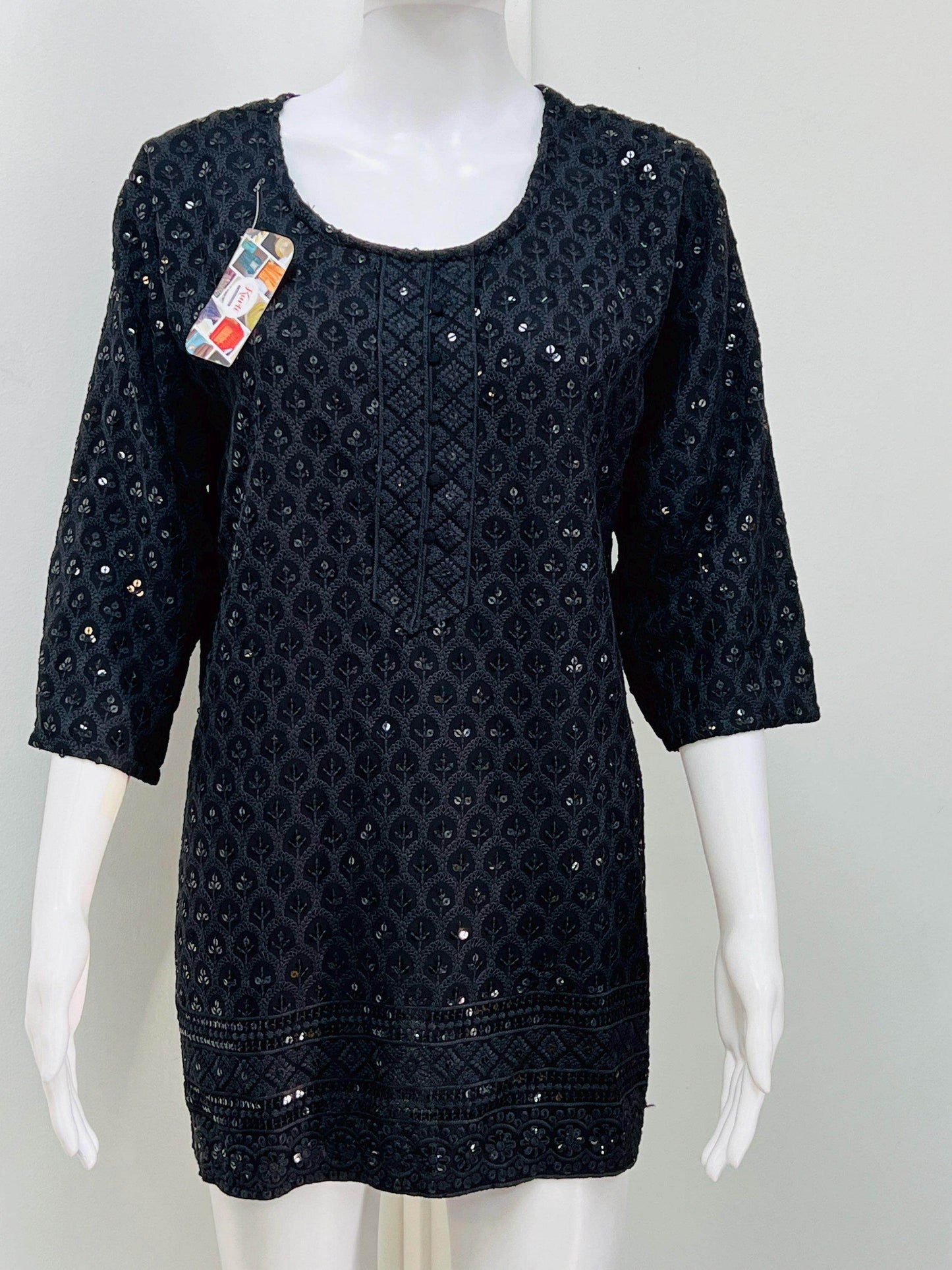 Short kurti / sequin short kurti - Kurti Connection USA