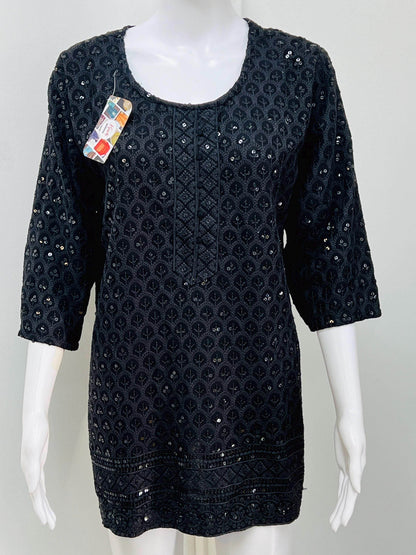 Short kurti / sequin short kurti - Kurti Connection USA
