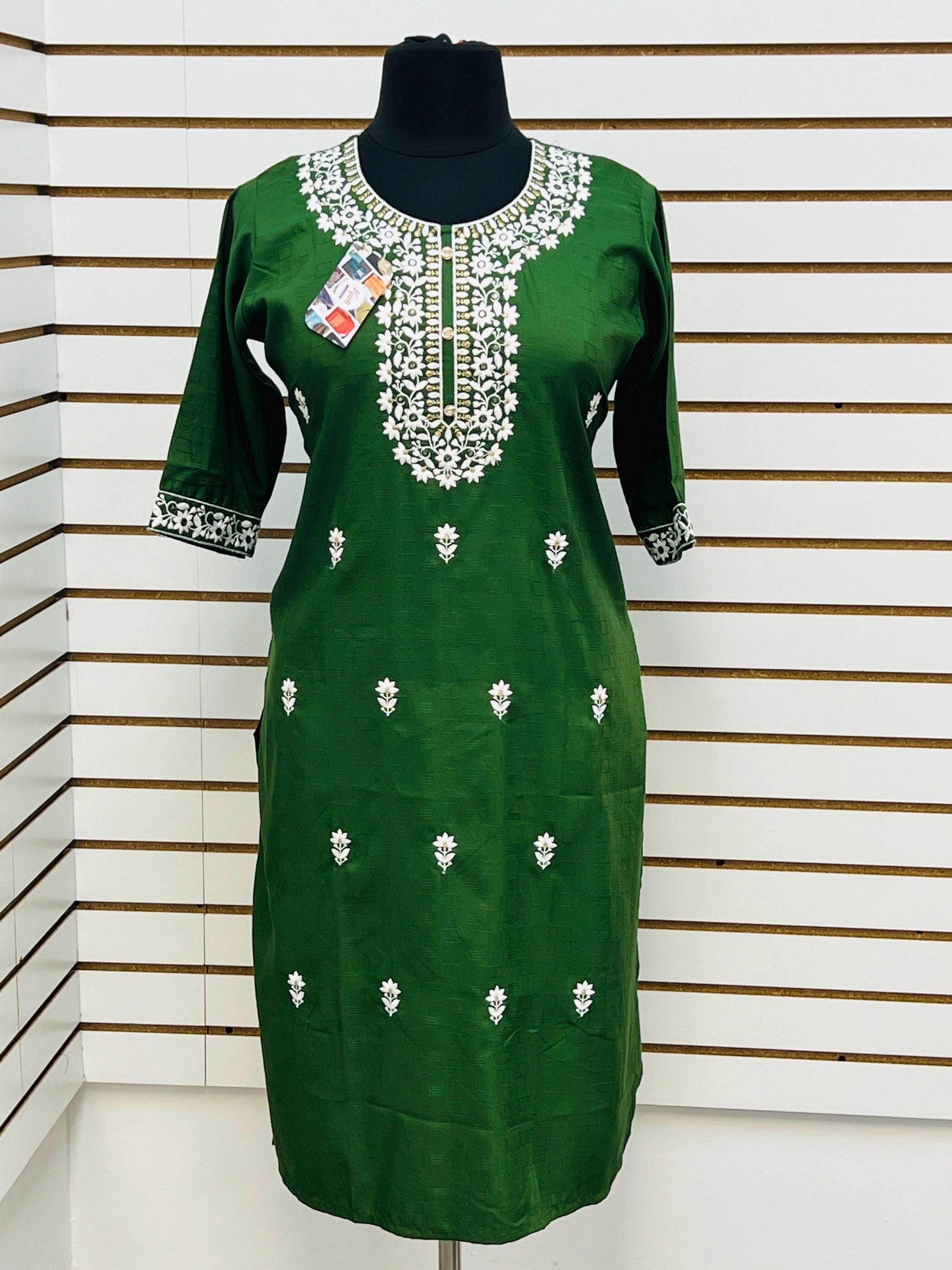 Fancy chikankari kurti | plus size - Kurti Connection USA