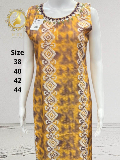 Batik print georgette Kurti - Kurti Connection USA